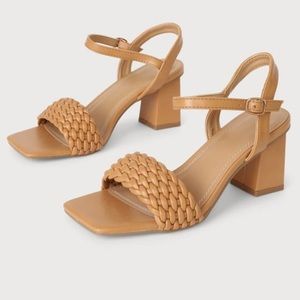 Lulu’s Catelyn Tan Woven High Heel Sandal